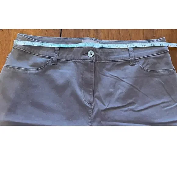 Chico's Womens Pants Size 2.5 (L/14) Stretch Cotton Rayon Spandex Brown - Picture 7 of 9